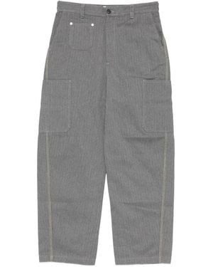 Givenchy Denim Trousers With Front 'Couture' Seams - Grey