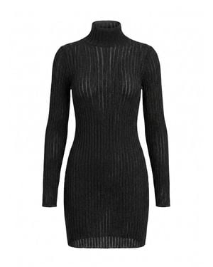 Dondup Lurex Mini Dress - Black