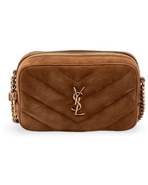 Saint Laurent Loulou Mini Camera Bag - Brown