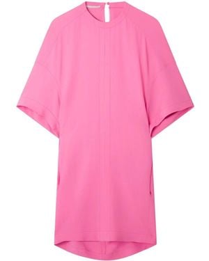 Stella McCartney Relaxed Fit Cape Short Dress - Pink