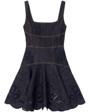 Self-Portrait Mini Dress - Blue