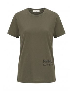 Fendi T-Shirt Stencil - Green