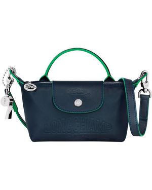 Longchamp `Le Pliage Run` Crossbody Bag - Blue