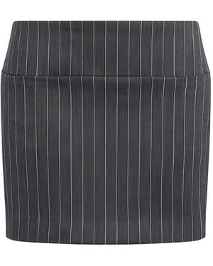 Dondup Tone On Tone Mini Skirt - Gray