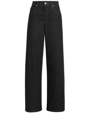 Brunello Cucinelli Loose Barrel Trousers - Black
