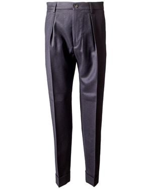 Berwich Oversize Fit Trousers - Blue