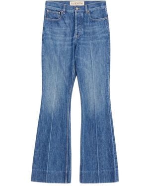 Valentino Garavani Flare Five-pocket Jeans - Blue