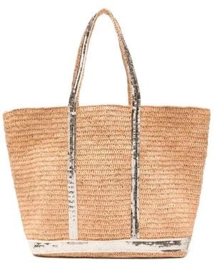 Vanessa Bruno Raphia Large Cabas Tote - Natural