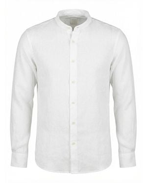 120% Lino Slim Fit Shirt - White