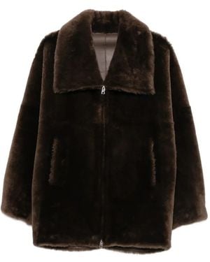 Blancha Shearling Jacket - Black