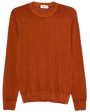 Altea Long Sleeve Crew-Neck Jumper - Brown