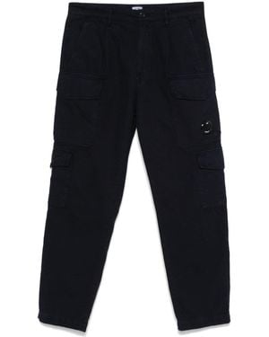 C.P. Company Lens-Detail Cargo Trousers - Blue