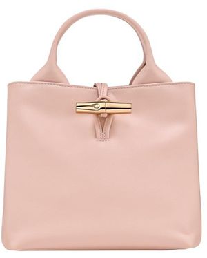 Longchamp 'Le Roseau Sleek' Small Handbag - Pink