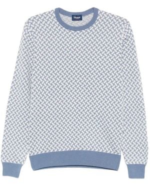 Drumohr 'Razor Blade' Jumper - Blue