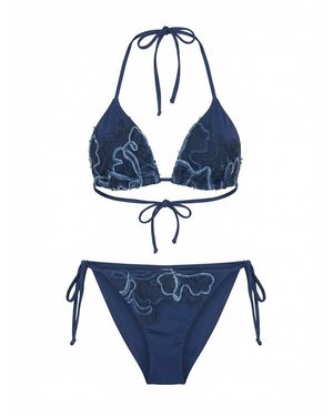 Ermanno Scervino Triangle Bikini - Blue