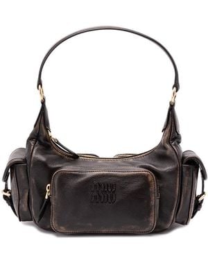 Miu Miu 'Pocket' Vintage Leather Bag - Black