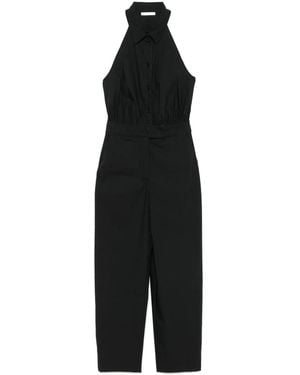 Patrizia Pepe Poplin Jumpsuit - Black