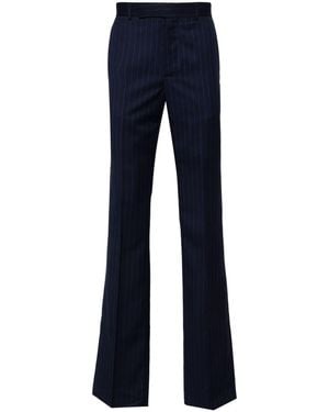 Givenchy Striped Wool Trousers - Blue