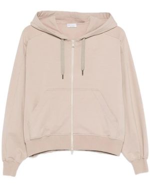 Brunello Cucinelli Cotton Hoodie - Natural