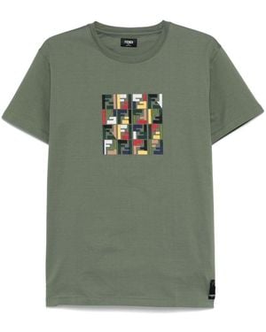 Fendi `Ff` T-Shirt - Green