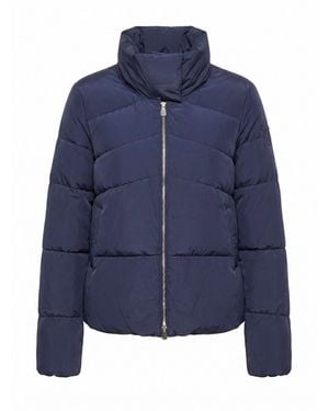 Pinko Quilted High-Neck Jacket - Blue