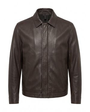 Tagliatore 'Foch' Leather Jacket - Gray