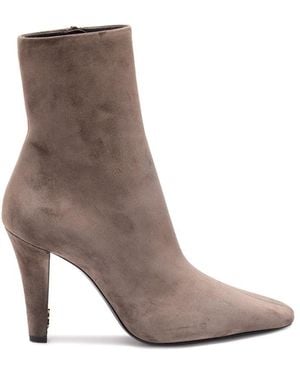 Saint Laurent 'Jill' Ankle Boots - Gray