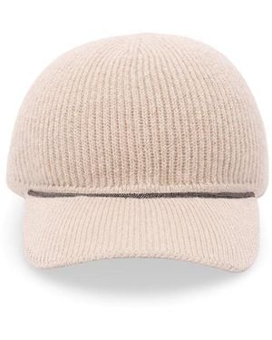 Brunello Cucinelli Knitted Hat - White