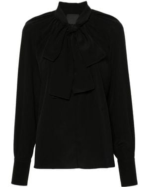 Givenchy Blouse With Knot Collar - Black