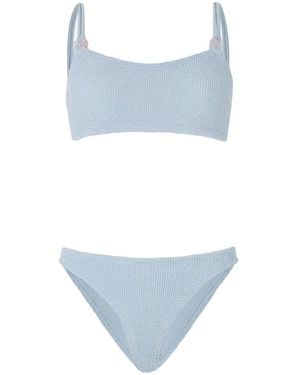 Hunza G 'Cassie' Beaded Bikini - Blue