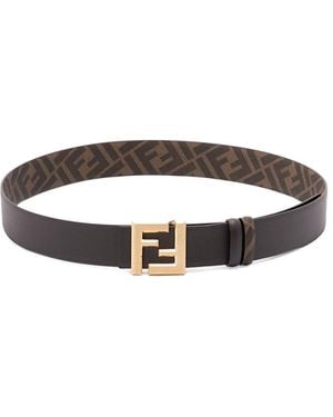 Fendi 'Ff Squared' Belt - White