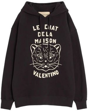 Valentino Garavani 'Le Chat De La Maison' Sweatshirt - Black