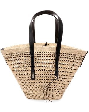 Loewe Paula's Ibiza 'Braid' Medium Basket Bag - Natural