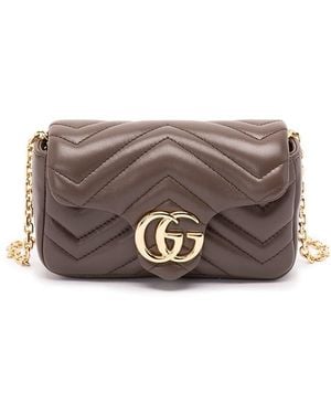 Gucci 'Gg Marmont' Mini Bag - Grey