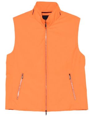 Moorer Vidago-Gt Zip-Up Sleeveless Gilet - Orange