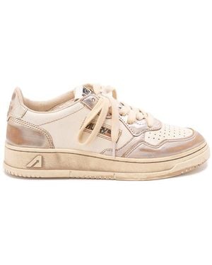 Autry 'Sup Vint Low' Trainers - Natural