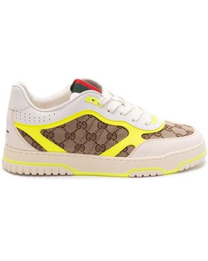 Gucci Re-Web Gg-Canvas Trainers - Multicolour