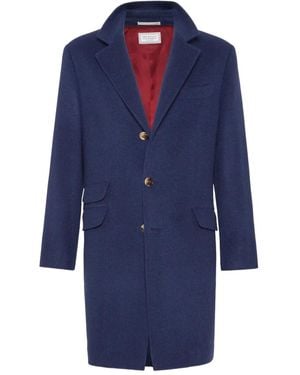 Brunello Cucinelli Water-Resistant Coat - Blue