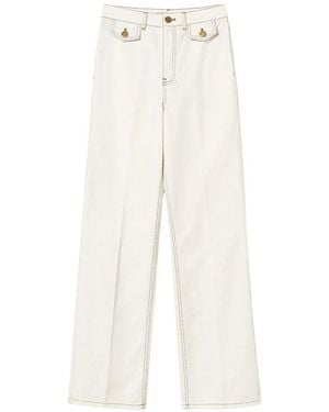 Twinset Straight Pants - White