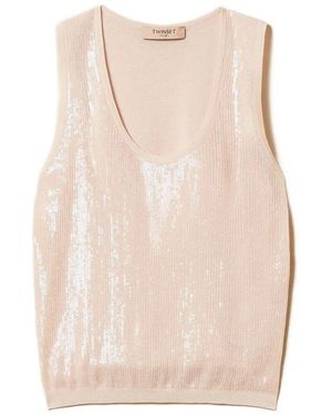 Twinset Tank Top - Natural