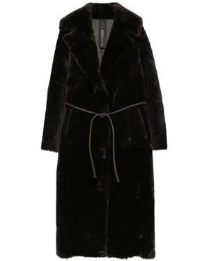 Blancha Shearling Coat - Black
