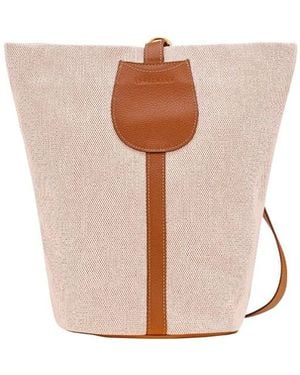 Longchamp Complice L Bucket Bag - White