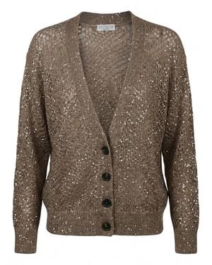 Brunello Cucinelli Cardigan - Brown