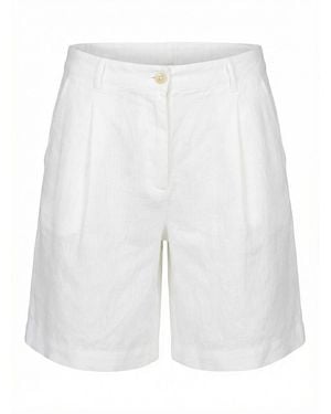 120% Lino Bermuda - White