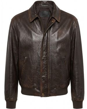 Prada Leather Jacket - Gray