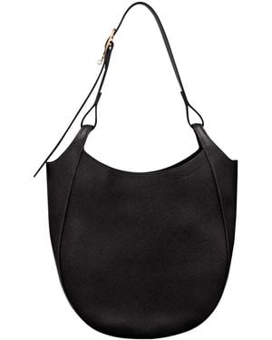 Longchamp 'Le Foulonné' Large Hobo Bag - Black