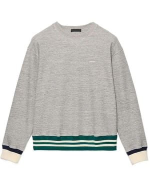 Prada Cotton Fleece Sweatshirt - Grey