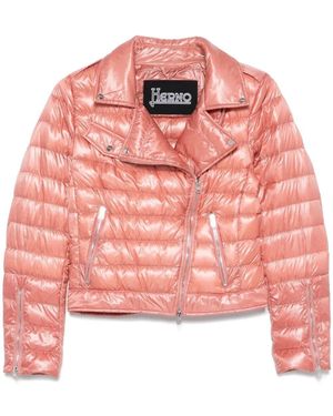 【関税＆送料込み】Herno llic Boucle Biker Jacket Herno Metallic Bouclé Biker Jacket In Gold - 33% Off
