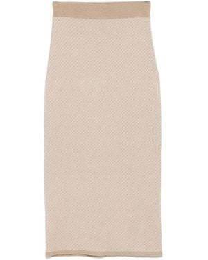 Fendi 'Micro Ff' Skirt - Natural