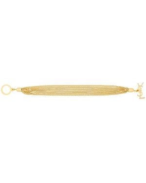 Saint Laurent 'Cassandre' Chain Bracelet - White